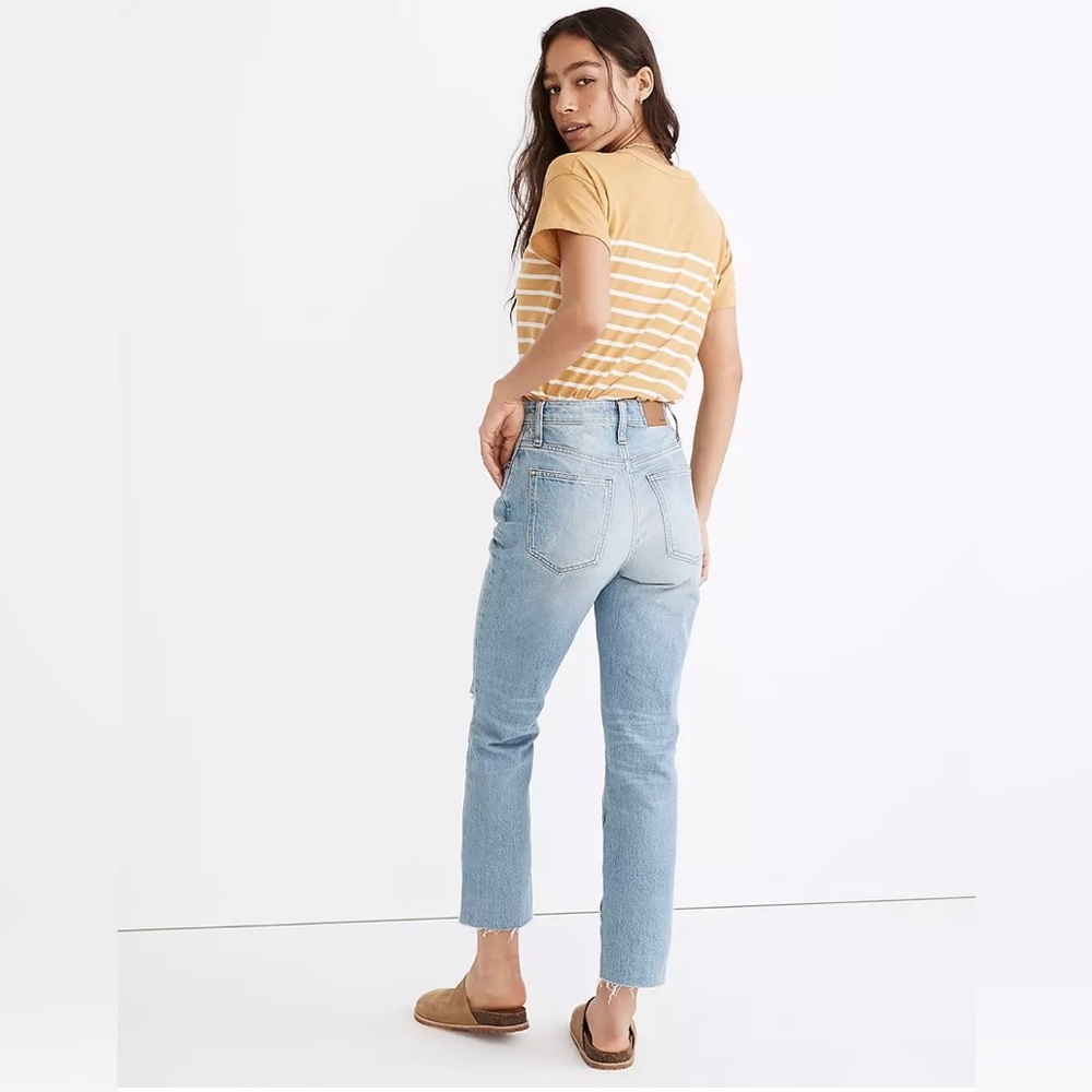 The Curvy Perfect Vintage Jean in Coney Wash: Destroyed Edition